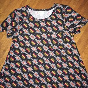 LuLaRoe Carly XS high low travelcore lounge swing dress